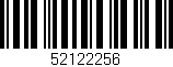 Código de barras (EAN, GTIN, SKU, ISBN): '52122256'
