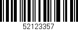 Código de barras (EAN, GTIN, SKU, ISBN): '52123357'