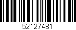 Código de barras (EAN, GTIN, SKU, ISBN): '52127481'