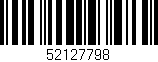 Código de barras (EAN, GTIN, SKU, ISBN): '52127798'