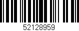 Código de barras (EAN, GTIN, SKU, ISBN): '52128959'