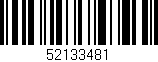 Código de barras (EAN, GTIN, SKU, ISBN): '52133481'
