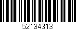 Código de barras (EAN, GTIN, SKU, ISBN): '52134313'