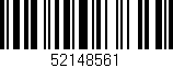 Código de barras (EAN, GTIN, SKU, ISBN): '52148561'