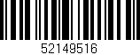 Código de barras (EAN, GTIN, SKU, ISBN): '52149516'
