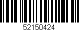 Código de barras (EAN, GTIN, SKU, ISBN): '52150424'