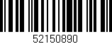 Código de barras (EAN, GTIN, SKU, ISBN): '52150890'