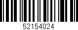 Código de barras (EAN, GTIN, SKU, ISBN): '52154024'
