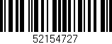Código de barras (EAN, GTIN, SKU, ISBN): '52154727'
