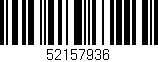 Código de barras (EAN, GTIN, SKU, ISBN): '52157936'