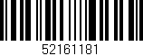 Código de barras (EAN, GTIN, SKU, ISBN): '52161181'