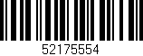Código de barras (EAN, GTIN, SKU, ISBN): '52175554'