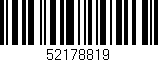 Código de barras (EAN, GTIN, SKU, ISBN): '52178819'