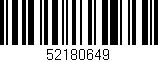 Código de barras (EAN, GTIN, SKU, ISBN): '52180649'