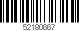 Código de barras (EAN, GTIN, SKU, ISBN): '52180667'