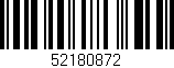 Código de barras (EAN, GTIN, SKU, ISBN): '52180872'