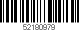 Código de barras (EAN, GTIN, SKU, ISBN): '52180979'