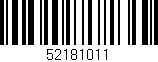 Código de barras (EAN, GTIN, SKU, ISBN): '52181011'