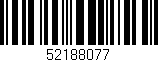 Código de barras (EAN, GTIN, SKU, ISBN): '52188077'