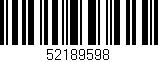 Código de barras (EAN, GTIN, SKU, ISBN): '52189598'