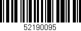 Código de barras (EAN, GTIN, SKU, ISBN): '52190095'