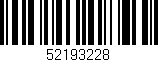 Código de barras (EAN, GTIN, SKU, ISBN): '52193228'