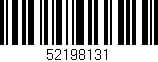 Código de barras (EAN, GTIN, SKU, ISBN): '52198131'