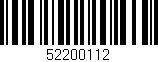 Código de barras (EAN, GTIN, SKU, ISBN): '52200112'