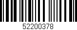 Código de barras (EAN, GTIN, SKU, ISBN): '52200378'