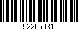Código de barras (EAN, GTIN, SKU, ISBN): '52205031'