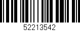Código de barras (EAN, GTIN, SKU, ISBN): '52213542'