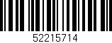 Código de barras (EAN, GTIN, SKU, ISBN): '52215714'