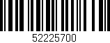 Código de barras (EAN, GTIN, SKU, ISBN): '52225700'