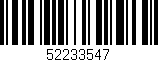 Código de barras (EAN, GTIN, SKU, ISBN): '52233547'