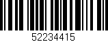 Código de barras (EAN, GTIN, SKU, ISBN): '52234415'