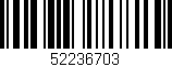 Código de barras (EAN, GTIN, SKU, ISBN): '52236703'