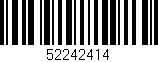 Código de barras (EAN, GTIN, SKU, ISBN): '52242414'