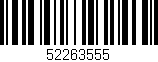 Código de barras (EAN, GTIN, SKU, ISBN): '52263555'