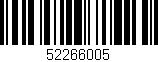 Código de barras (EAN, GTIN, SKU, ISBN): '52266005'
