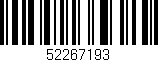 Código de barras (EAN, GTIN, SKU, ISBN): '52267193'