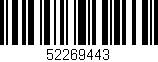 Código de barras (EAN, GTIN, SKU, ISBN): '52269443'
