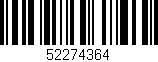 Código de barras (EAN, GTIN, SKU, ISBN): '52274364'