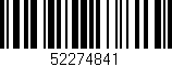 Código de barras (EAN, GTIN, SKU, ISBN): '52274841'
