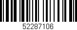 Código de barras (EAN, GTIN, SKU, ISBN): '52287106'