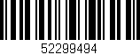 Código de barras (EAN, GTIN, SKU, ISBN): '52299494'