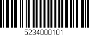 Código de barras (EAN, GTIN, SKU, ISBN): '5234000101'
