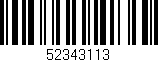 Código de barras (EAN, GTIN, SKU, ISBN): '52343113'