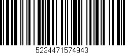 Código de barras (EAN, GTIN, SKU, ISBN): '5234471574943'