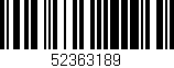 Código de barras (EAN, GTIN, SKU, ISBN): '52363189'