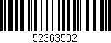 Código de barras (EAN, GTIN, SKU, ISBN): '52363502'